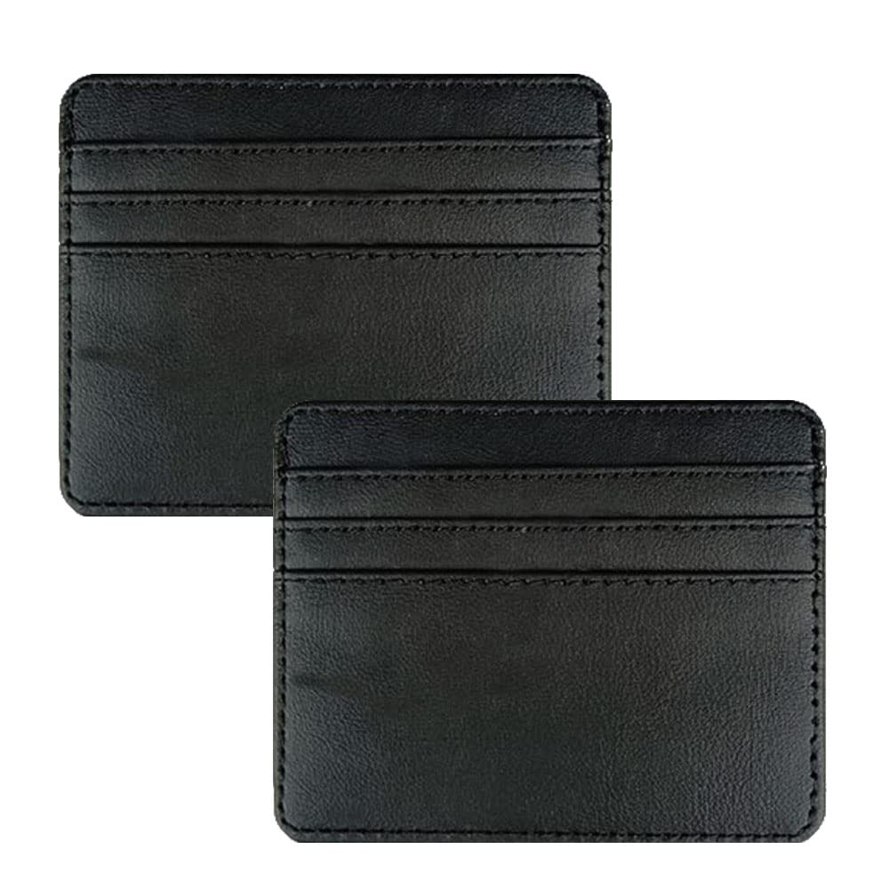 ORIGINCOM Leather Card Set of Slim and Pass Card Compact Coin Leather Case, 2, Lightweight, Case, Holder, Purse, (TH668S2)