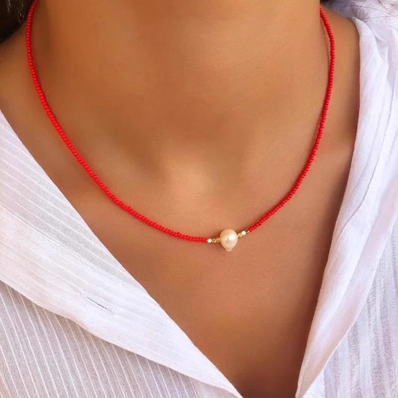Necklace - Sophisticated and Versatile Colorful Beaded Necklace for Girls