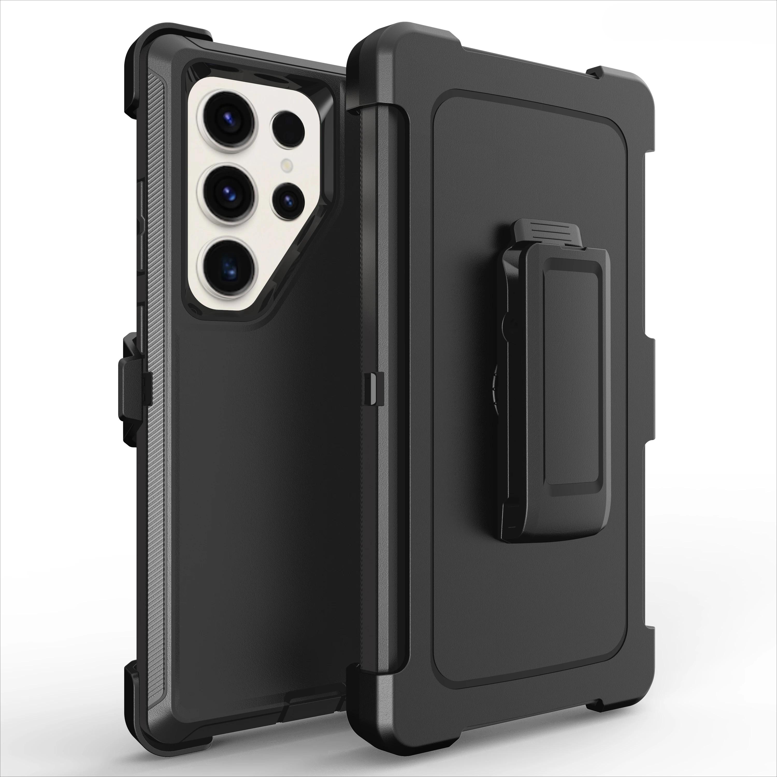 

Rugged Armor Shockproof Case for Samsung Galaxy S25 S24 S23 S22 S21 Plus FE Note 20 Ultra Impact Resistant Cover Witn Belt Clip Galaxy S23+
