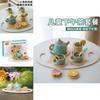 Kid Wooden Tea Set With Pretend Sweets Teapots For Early Education And Role Playing