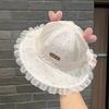 Pălărie de vară tip găleată cu bor larg pentru fetițe, cu plasă - Stil răcoros, subțire pentru ieșiri și protecție solară, Potrivită pentru nou-născuți mici