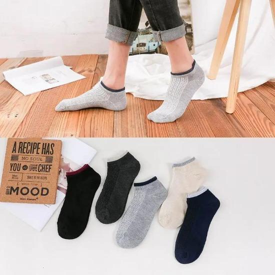 5 Pairs 10 Pairs Cotton Letters Comfortable Breathable Men Ankle Sock Summer Hip Hop Harajuku Hipster Socks Men Funny Sock