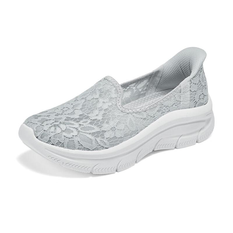 Skechers Modern DLux Comfortable Breathable Casual Shoes Women Shoes Light-Gray 158858-LGY