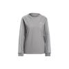 Originals Solid Color Crew Neck Fitted Long Sleeve T-Shirt Women Tops Gray H33570