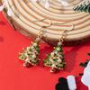 Funkelnde Weihnachtsbaum-Steckohrringe: 925 Silbernadel, Vielseitiger Damenschmuck