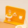 1:12 Scale Miniature Bathroom Set Plastic Dollhouses Accessories With Sink Bathtub And Toilet For Kids Play