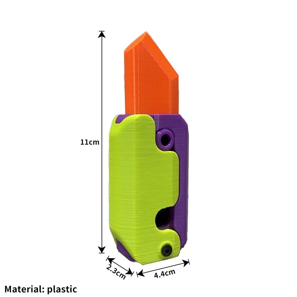 Push Card 3D Gravity Carrot Toy Gravity 3D Printing Gravity Carrot Toy Halloween Toys