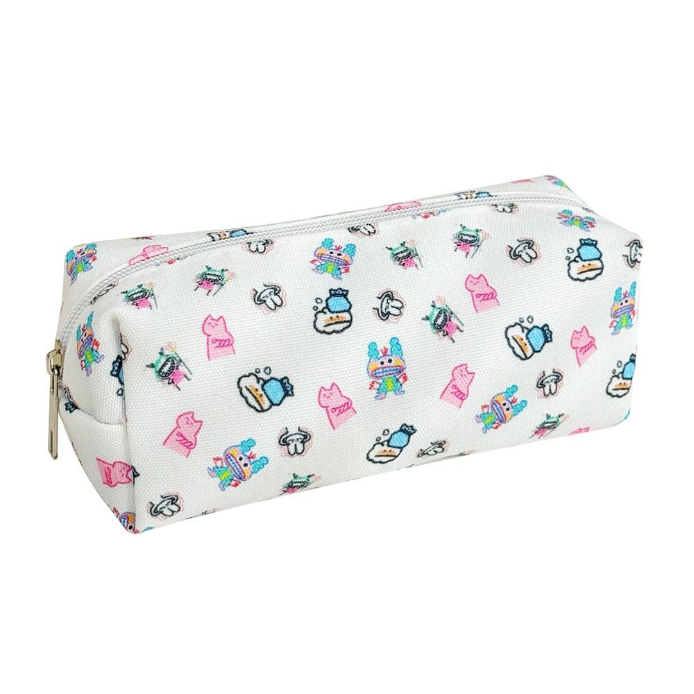 

Canvas Stationery Bag Large Capacity Storage Bag High Quality Pen Bag for School Office Style 1