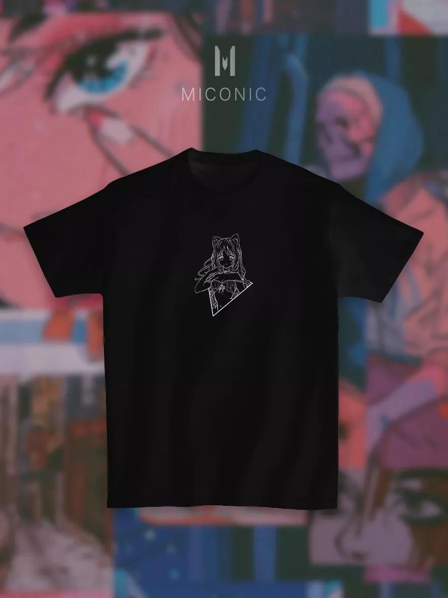 Y2K cat print T-shirt S