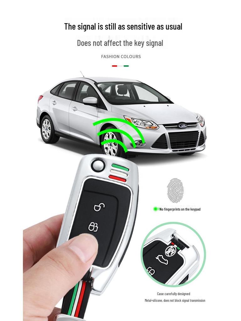 Klasický kryt klíče pro modely Focus a Fiesta (09-13), Ekosport (16-18)