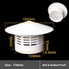 Pvc Roof Ventilation Grille Rain Cap Round Hood For 75-250Mm Pipe Vents Chimney Outlet Weather Protection