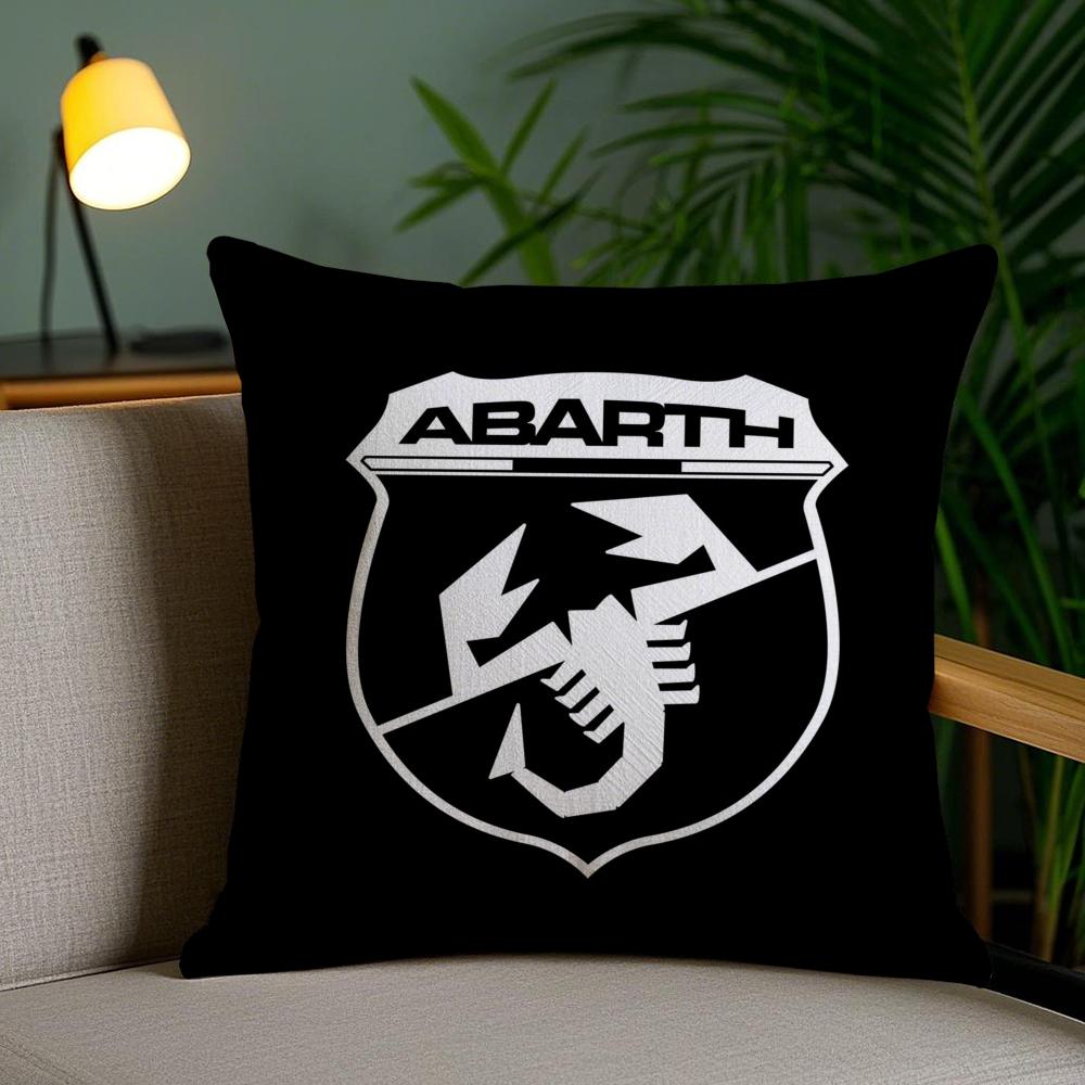 A-Abarth Scorpion Cushion Cover Soft Short Plush Double-Sided Printing Home Decor Machine Washable Pillow Case Gift