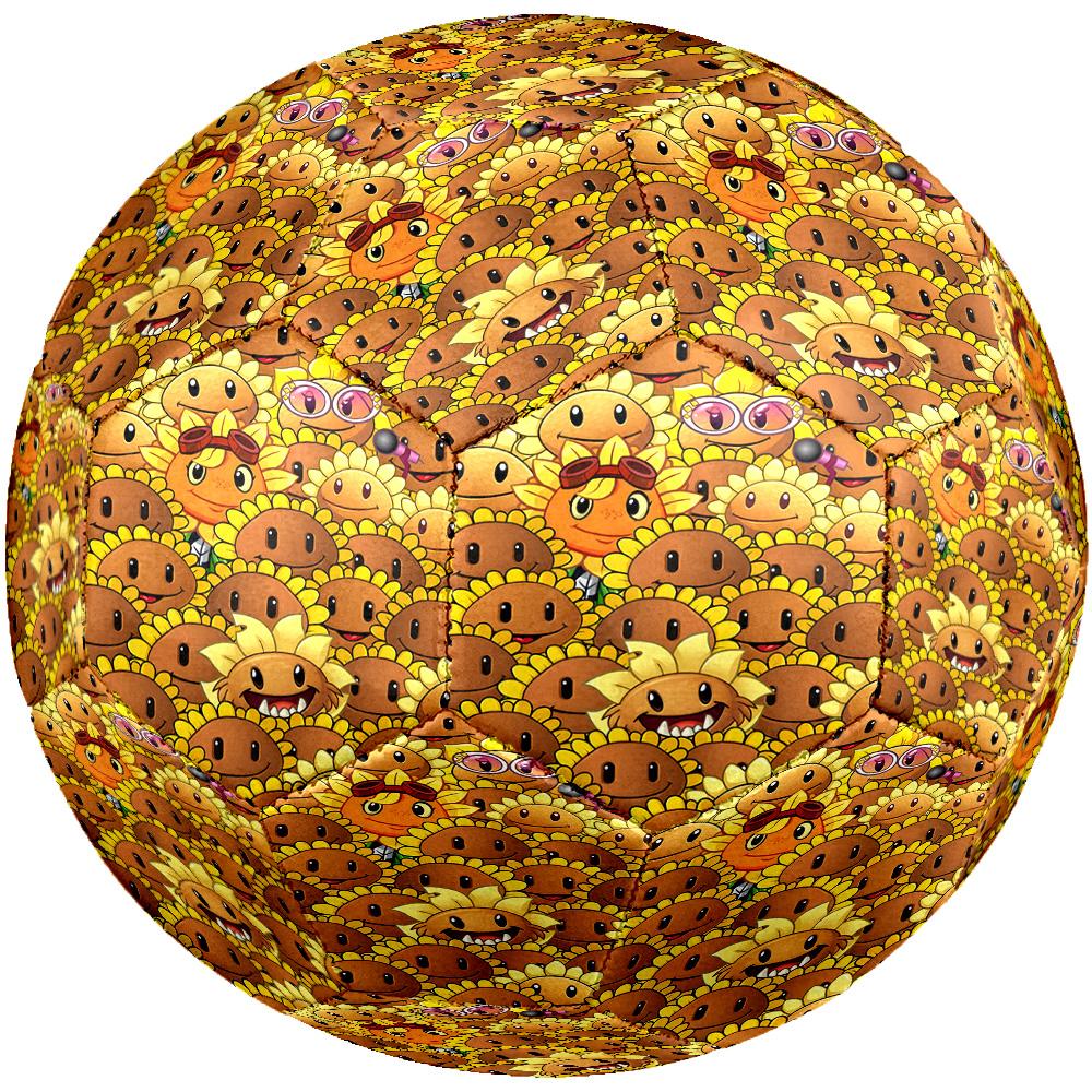 Plants Vs. Zombies Size 5 Soccer Ball Machine-Stitched Indoor/Outdoor Training and Matches Unique Gift for Soccer Lovers
