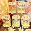 Lampada a Tulipano Fai-da-te Fiore Artificiale Mare di Fiori Scatola per Torta Lampada da Tavolo per Camera da Letto Lampada Notturna Decorazione Artigianale Fatta a Mano Tulipani Regalo di Compleanno