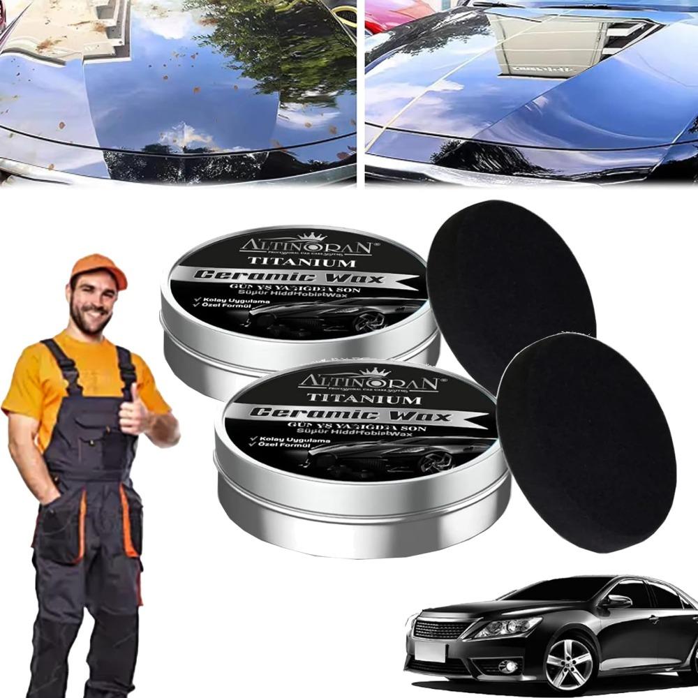 Black Solid Crystal Car Wax Glossy Scratch Repair Maintenance Wax Vehicles Polishing Accessories