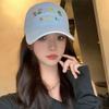 Korean-Style Flower Baseball Cap Letters Embroidered Peaked Cap Leisure Sun Hat  Outdoor