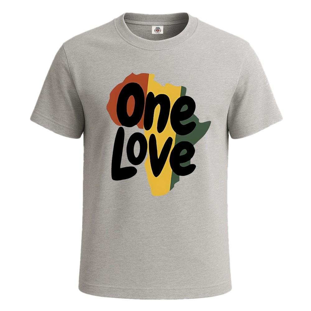 One love letter print mens tshirt embroidery design funny party novelty top 2XL