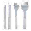 4 Stück DIY Lederhandwerk Werkzeuge 3mm Abstand Leder Lochzange Stichstanze Werkzeug 1+2+4+6 Zinken