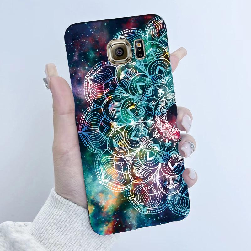 For Samsung Galaxy S6 G920F S6 edge G925F Phone Case Popular Butterfly Flower Girl Design Soft Silicone TPU Back Housing Covers