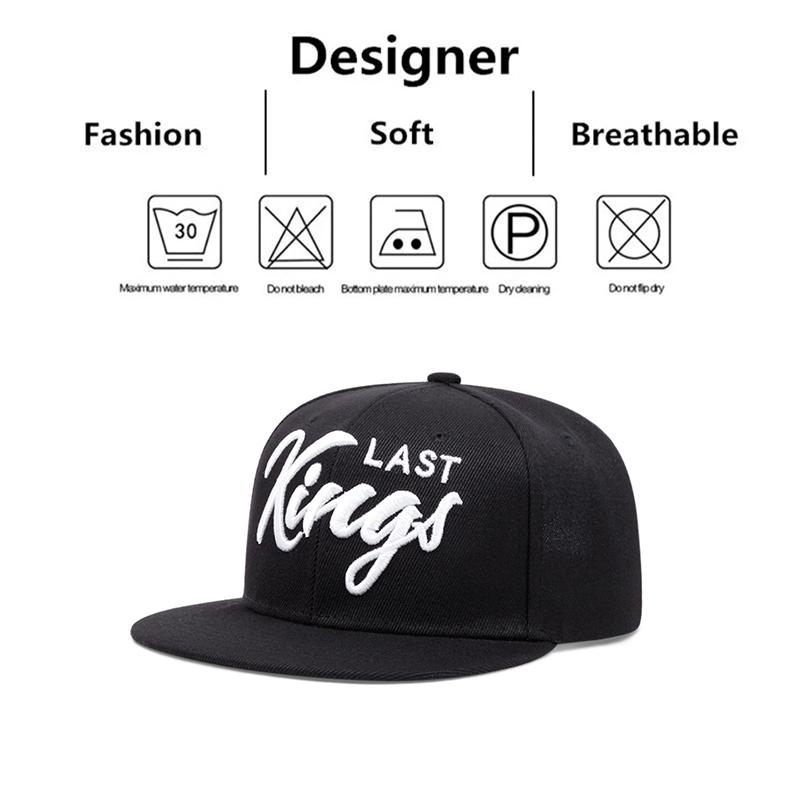 New Men's Fashion Kings Last Embroidered Outdoor Sports Duck Tongue Hat Embroidered Women's Baseball Sun Hat
