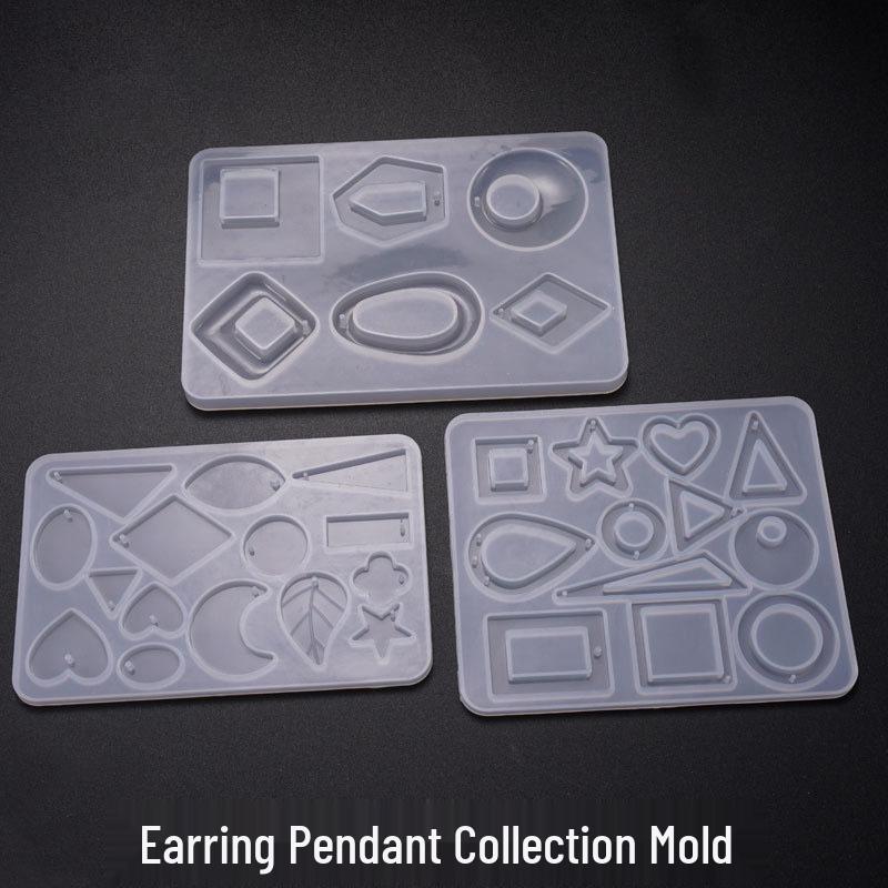 

DIY Epoxy Mold: 6-Grid Traditional Necklace & Earring Pendant Silicone Mold 15-Grid Pendant and Earring Mold 03