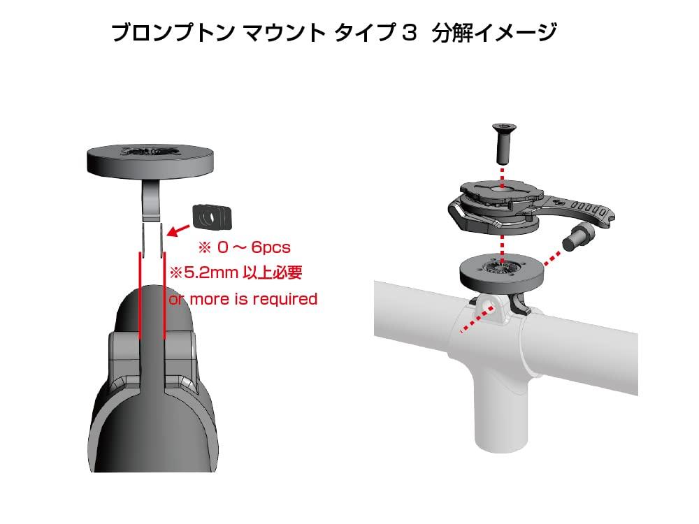 [RecMount Plus] Brompton Mount Type 3 [R+BPT3] "Mount only, separate dedicated case required
