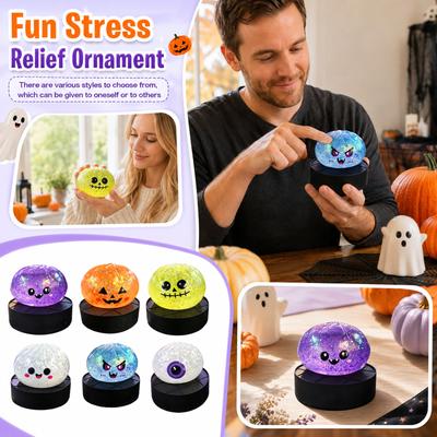 Halloween Toys Set - 50 Pcs Soft Stress Toy with Steamer Basket