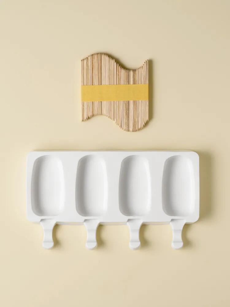 Ice Cream Special Mold Ice Cream Homemade Popsicle Popsicle Popsicle Tool Silicone Mold With 50 Wooden Sticks