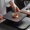 De'ou Xingguang Minimalist Rock Texture Ceramic Dinner Plate