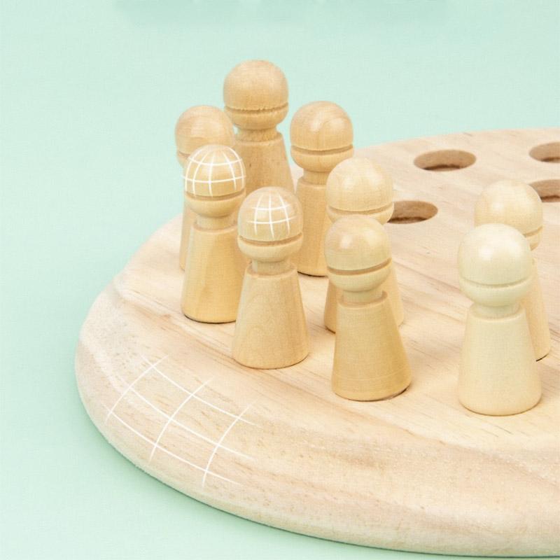 Kids Wooden Memory Match Stick Chess Fun Color Game Board Puzzles Educational Toy Montessori Cognitive Learning Toy For Children