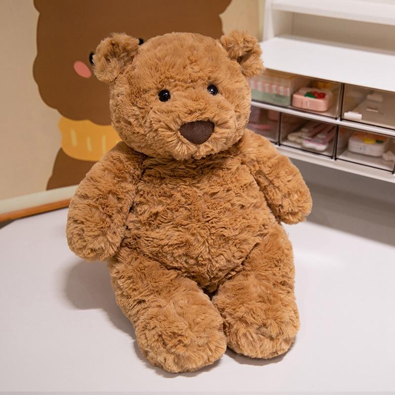 Cartoon Barcelona Bear Doll Brown Clothes Teddy Bear Plush Toy Doll Children's Pillow Doll Gift