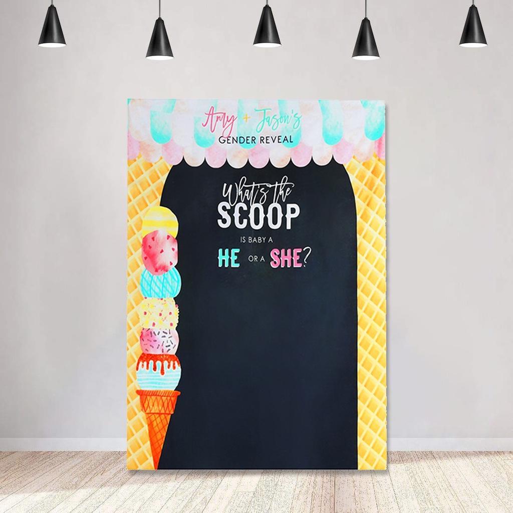 Ice Cream Stand ALL IN ONE vinyl Photography Backdrop