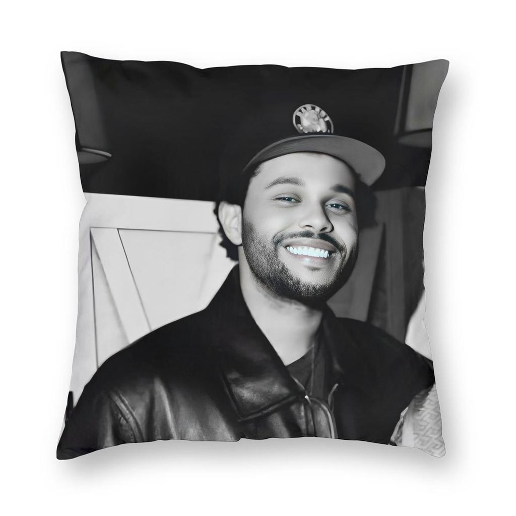 The Weeknd Pop Singer Pillowcase Printing Polyester Cushion Cover Decorations Pillow Case Cover Home Square 18''