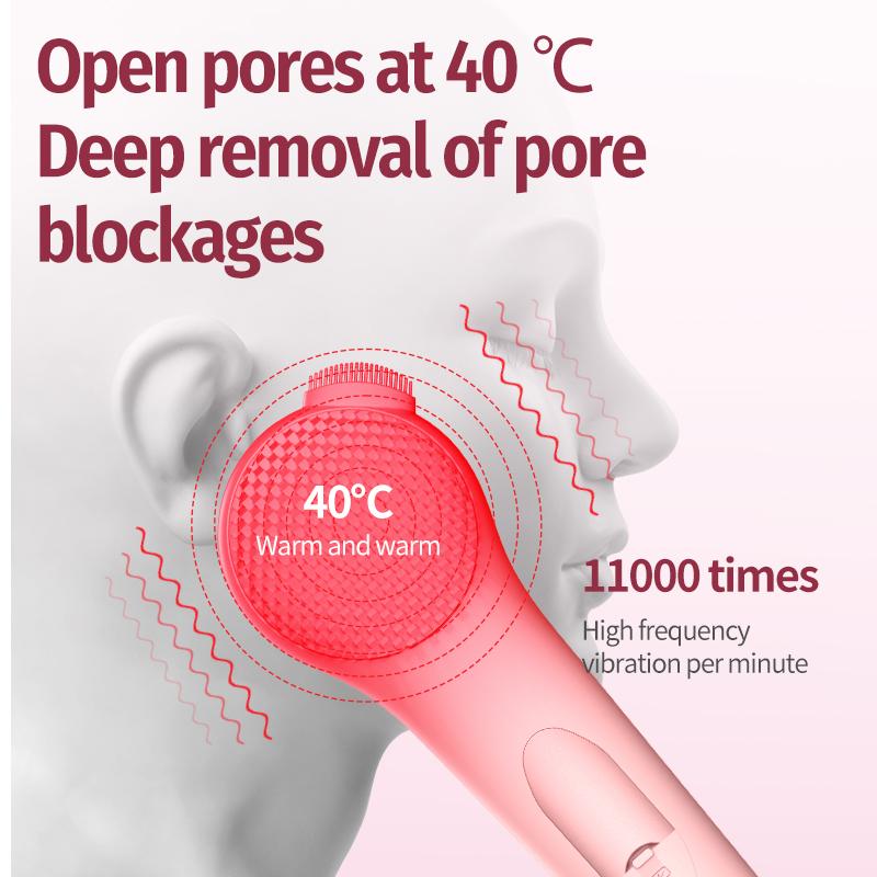 Electric silicone multifunctional cleansing instrument cleans blackheads beauty massage face wash bath brush ProfessionalGrade