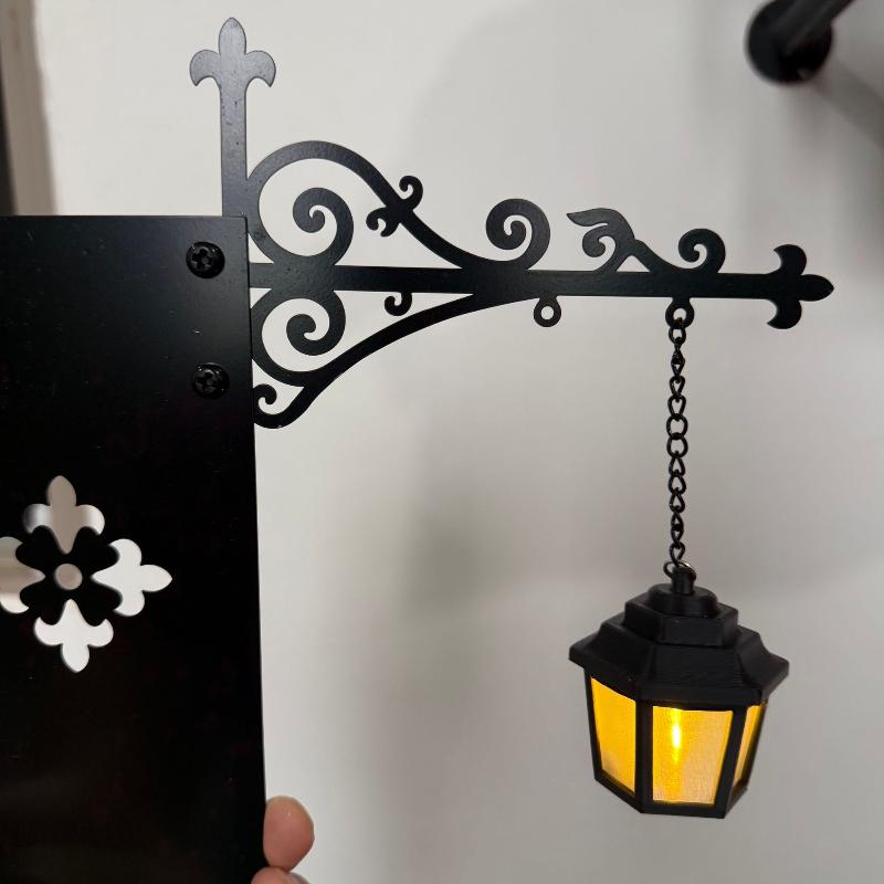Vintage Gothic Metal Reading Lamp Led Night Light Ornament Book Decor Hanging Bookshelf Lamp For Study Home Library