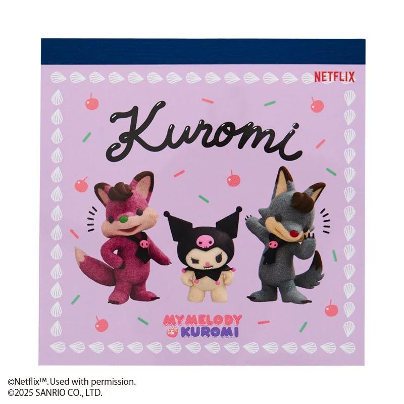 Sanrio Netflix MY MELODY & KUROMI KUROMI Square Memo Japan NEW