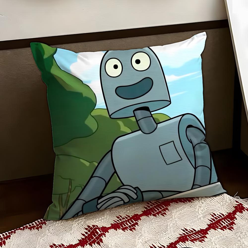 Anime RRobot DDreams Cushion Cover Reversible Soft Durable Pillow Cover Home  Car MultiScene Use for Daily Comfort