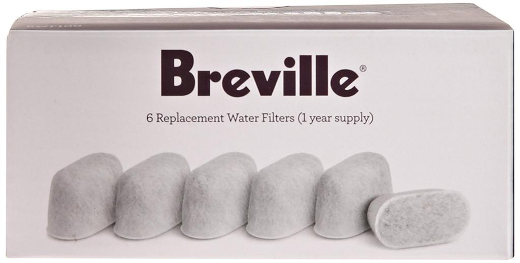 Breville BWF100 Single Cup Brewer Replacement Charcoal Filter (White)