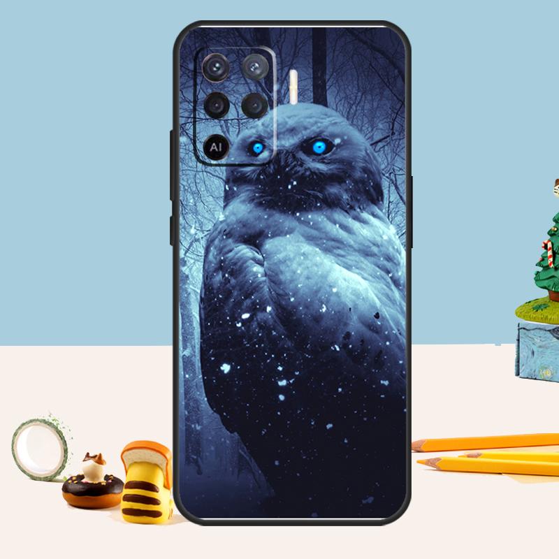 Animal Owl For OPPO A98 A78 A58 A53 A54 A57 S A52 A72 A17 A77 A74 A94 A5 A9 A53 A15 A16 A76 A96 Case
