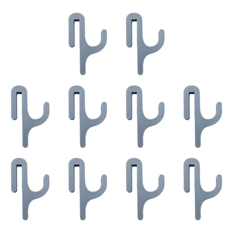 10Pcs Plastic Hanging Hooks For Shower Door Portable Portable Storage For Travel Camping Or Home Organization
