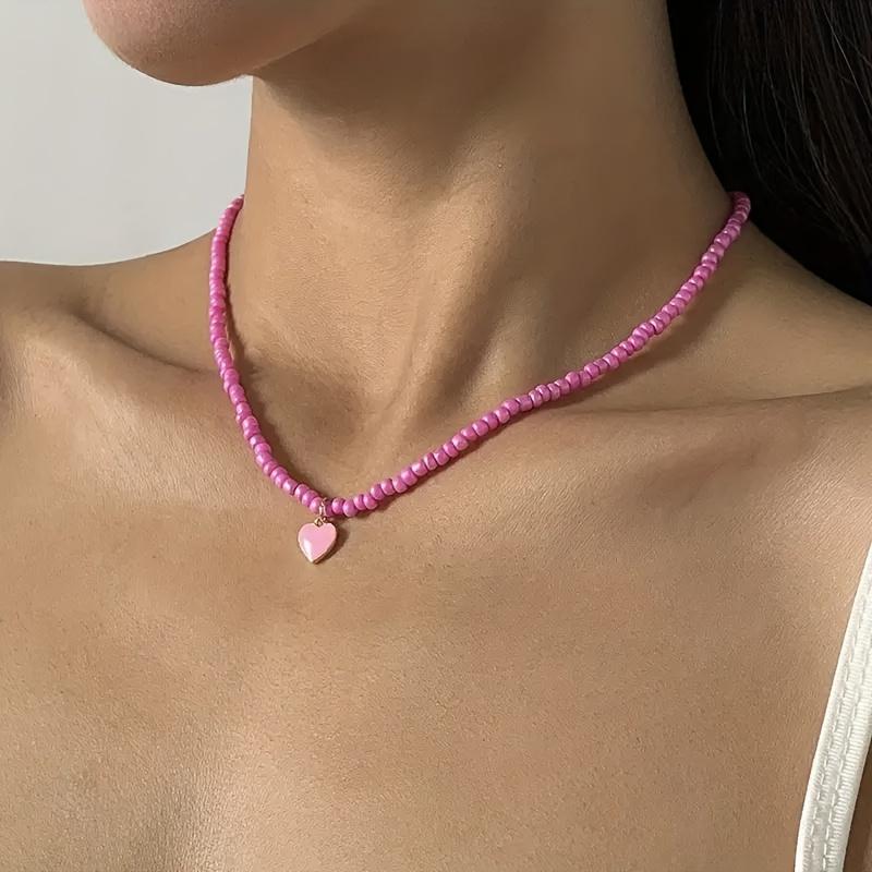 Ручная работа, многоцветное бусинное ожерелье, богемный стиль, элегантное модное универсальное ожерелье из бисера