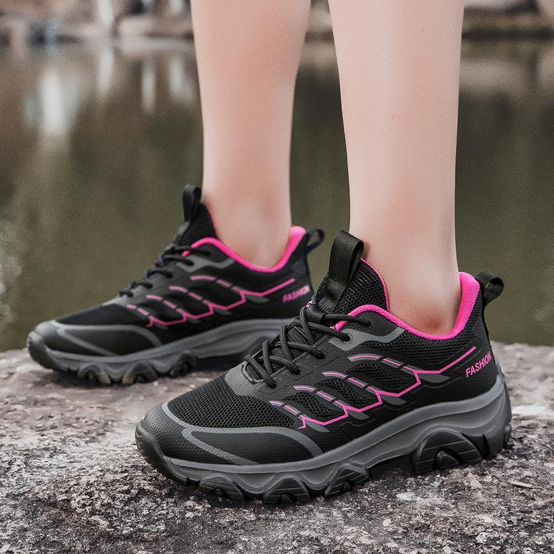 Outdoor hiking shoes for men and women, wear-resistant and non-slip mesh, breathable and lightweight hiking, off-road men's sports shoes