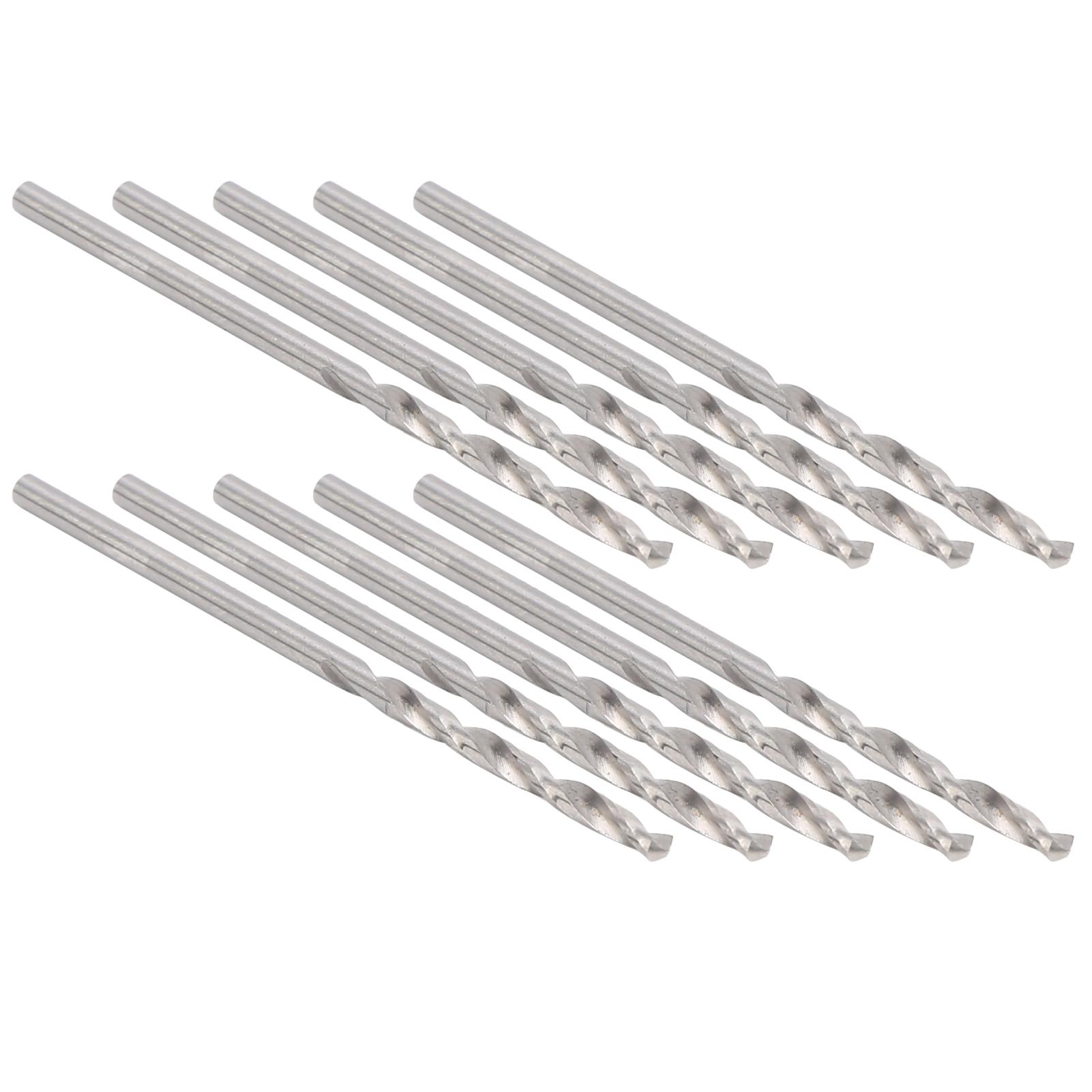 

10 шт. спиральных сверл с прямым хвостовиком из быстрорежущей стали для пробивания бусин ювелирных изделий 2,0 мм