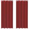 VidaXL Voile Curtains with Eyelets 2 Pcs Bordeaux Red, Net Curtain, Sheer Curtain, Window Voile, Treatment 4102158