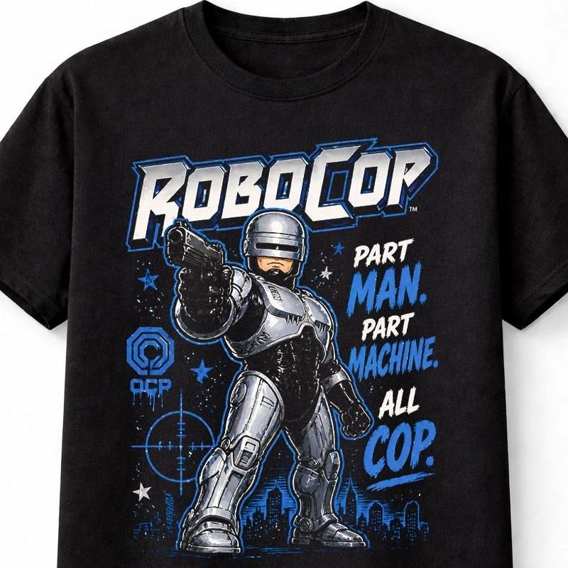 RoboCop Part Unisex Part Machine All Cop Sci Fi Movie Unisex TShirt S