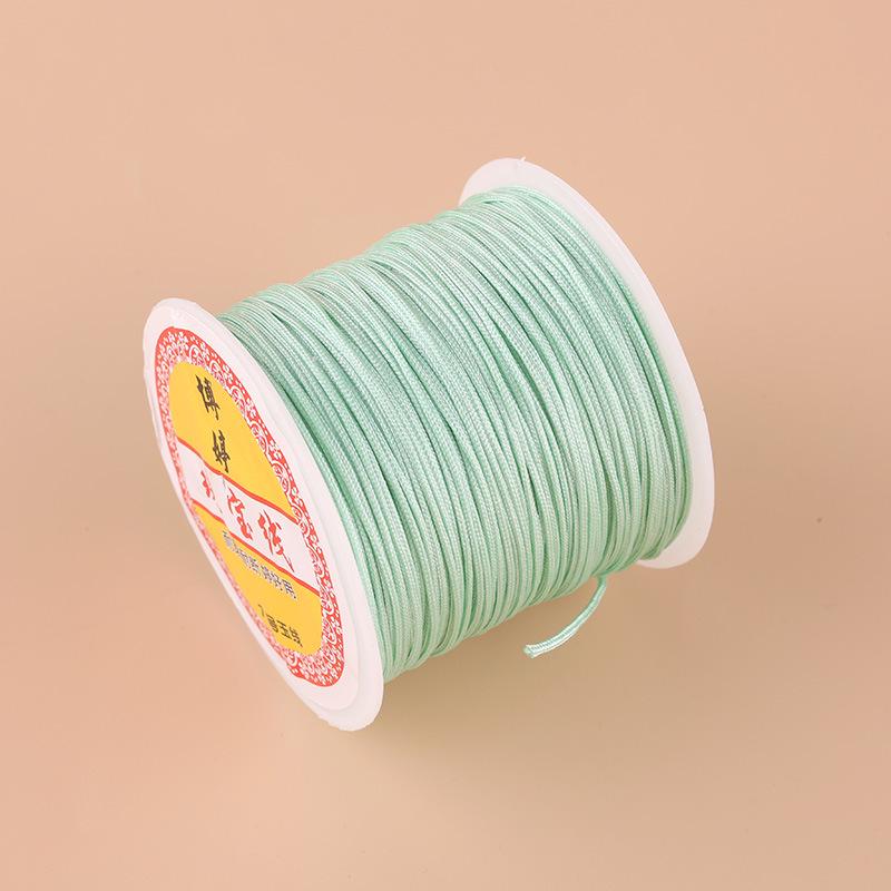 Boting Jade No. 72 0.8mm Nylon Thread for DIY Braided Cord Bracelet Weaving and Pendant Making.