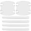 4/8PCS Car Door Handle Bowl Scratch Protective Stickers Universal Invisible Cars Sticker Handle Anti-collision Protection Strip