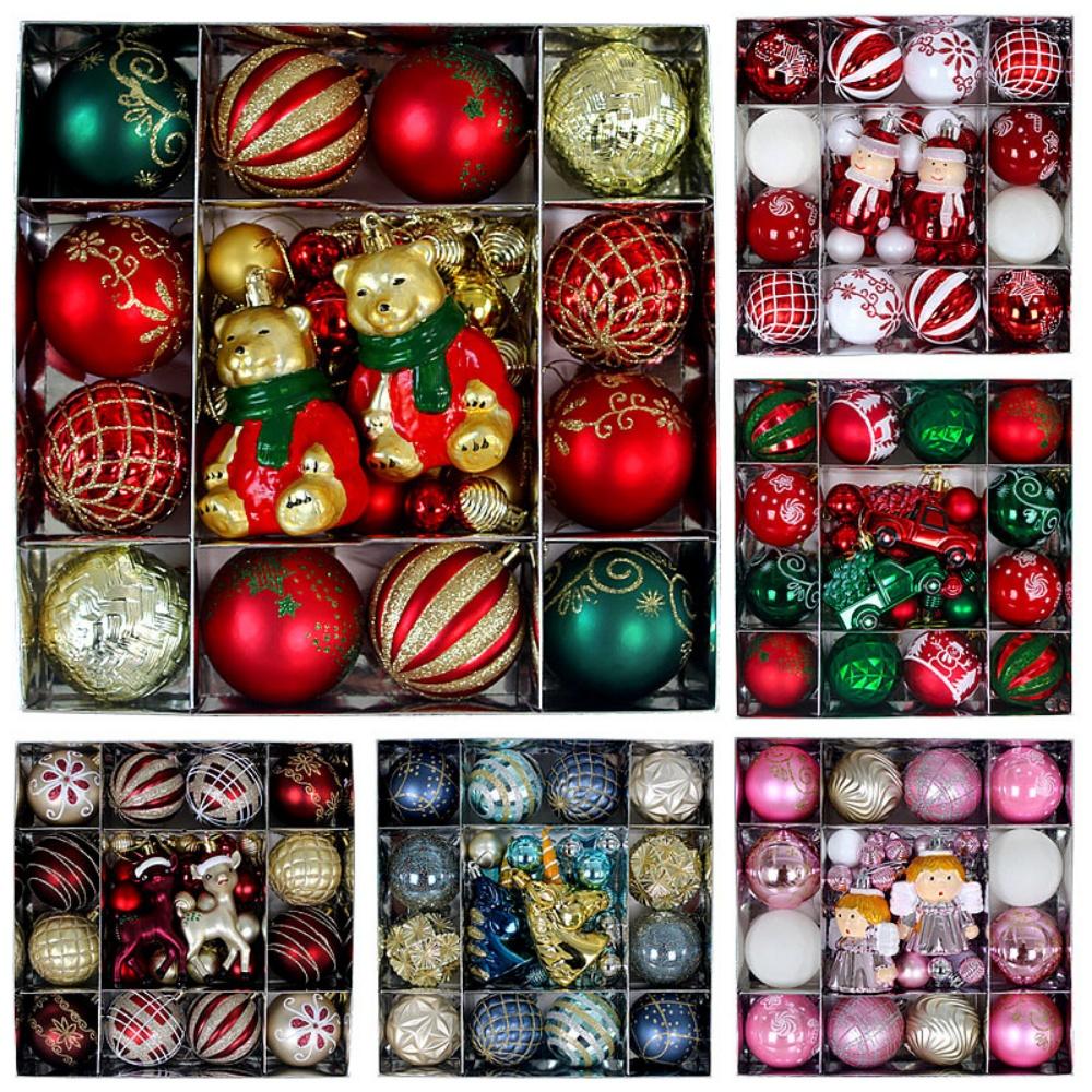 Electroplated Christmas Ornaments Festive Christmas Decoration Balls Christmas Ball Ornaments Painted For New Year Celebration