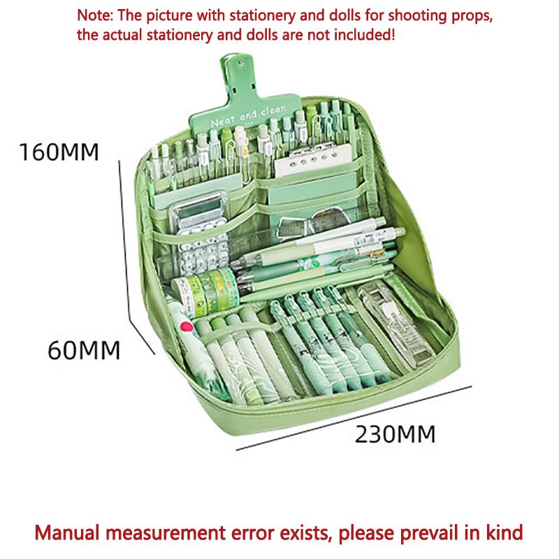 1 pcs 12 layers large capacity pencil case classification storage stationery organizing bag student stationery box