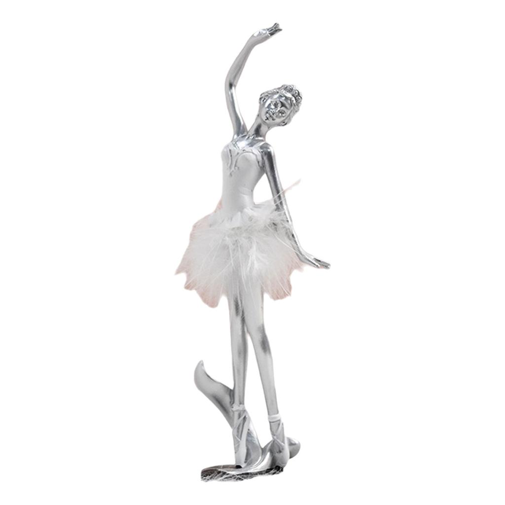 Elegante Ballerina Statue Harze Ballerinen Mädchen Dame Figur Ornament für Wohnzimmer Schlafzimmer Tischdekoration